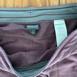 Patagonia Women's Organic Cotton Sweat Pants - Burgundy Heather- size Medium